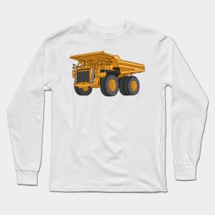 Haul truck cartoon illustration Long Sleeve T-Shirt